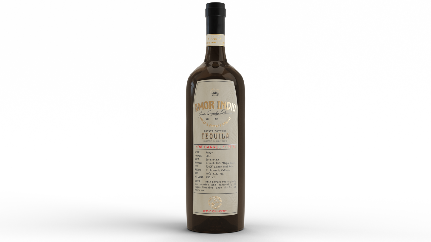Amor Indio Owner’s Private Reserve - Wine Barrel Series Añejo